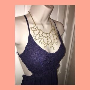 🌠Glorious Anna & Ava gold rhinestone coral necklace